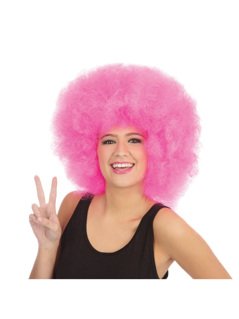Pink Pink Afro Wig