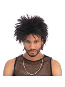 Black 80's Rock Idol Wig