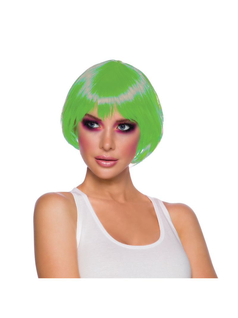 Green Flirty Flick Wig