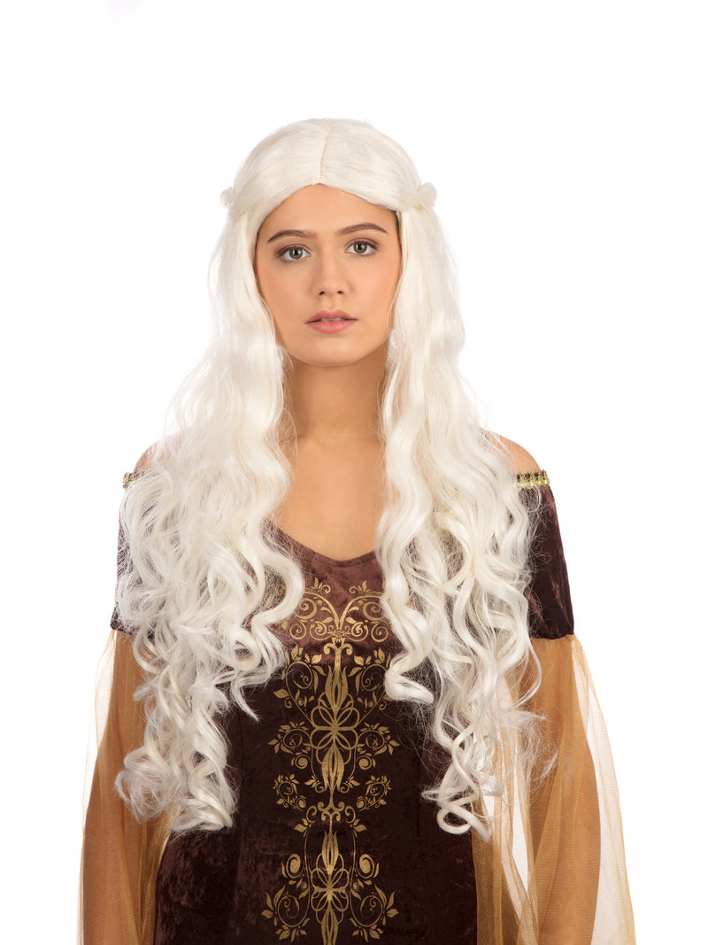 Blonde Medieval Lady Wing Wig