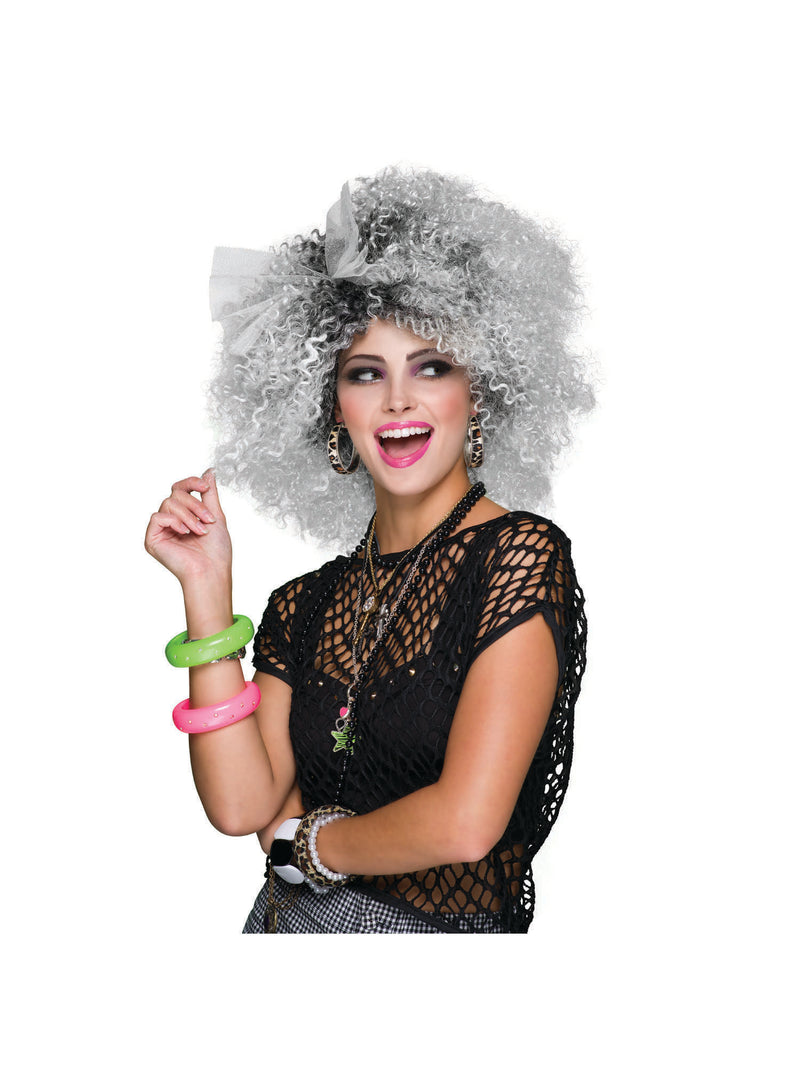 Two-Tone 80's Pop Icon Wig