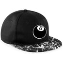 Black 8 Ball Contrast Baseball Cap