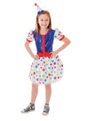 Child's Clown Dress & Headband
