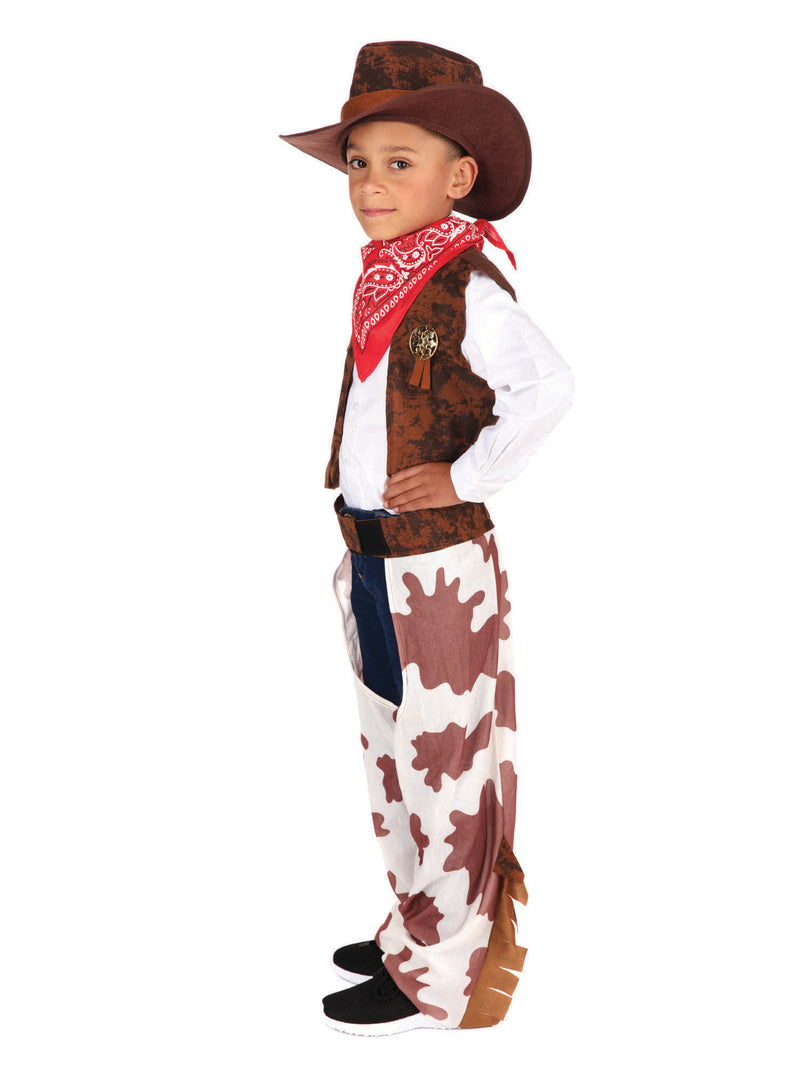 Child's Cow Print Cowboy Costume
