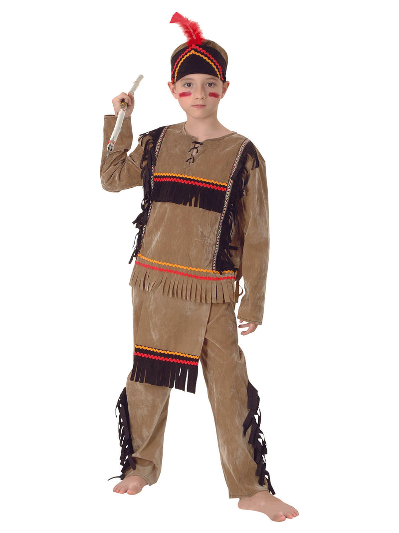 Child's Deluxe American Indian Boy Costume