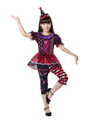 Child's Halloween Clown Girl Costume