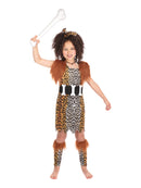 Child's Cave Girl And Wig Costume