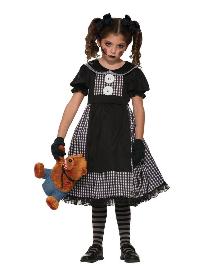 Child's Dark Rag Doll Costume