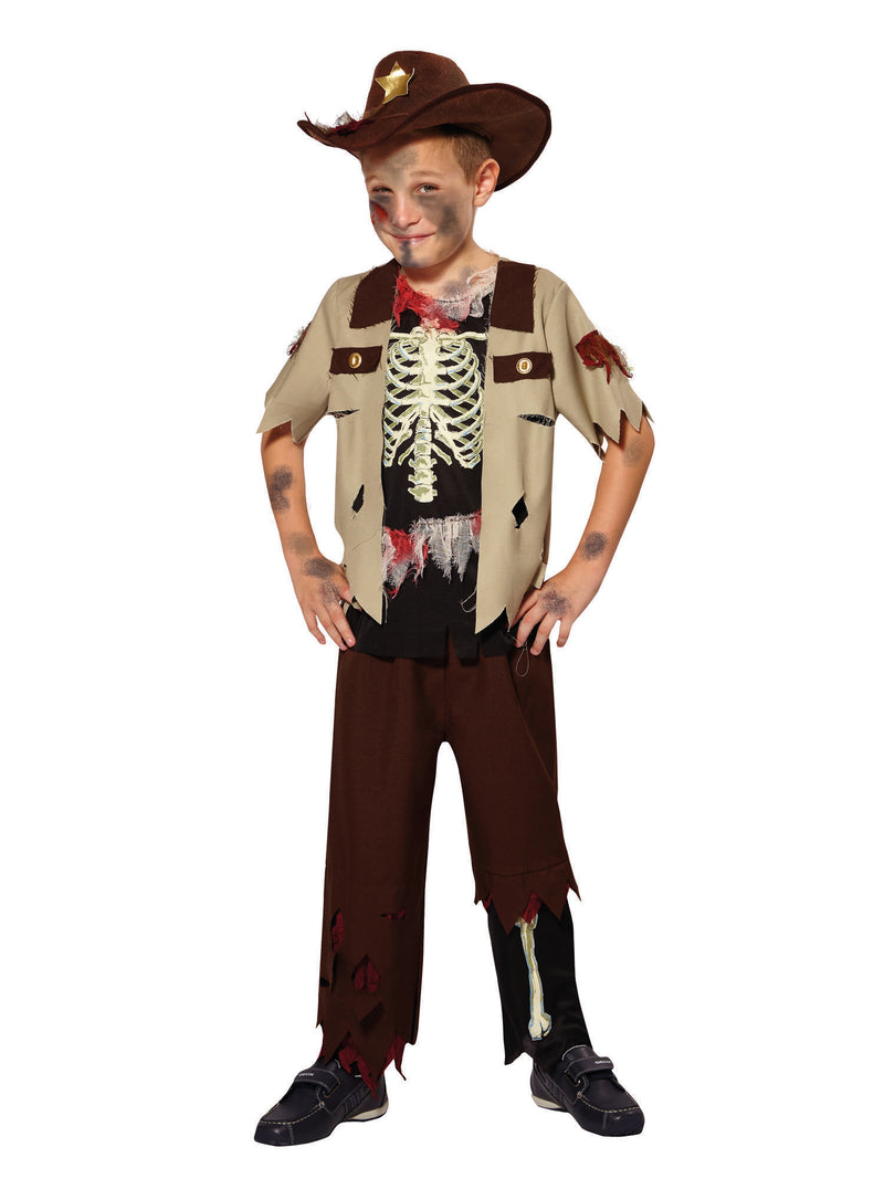 Child's Skeleton Sheriff Costume