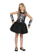 Child's Diamond Skeleton Girl Costume