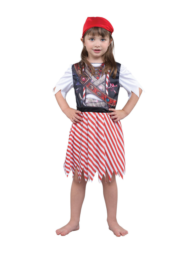 Child's Pirate Girl Sublimation Print Costume