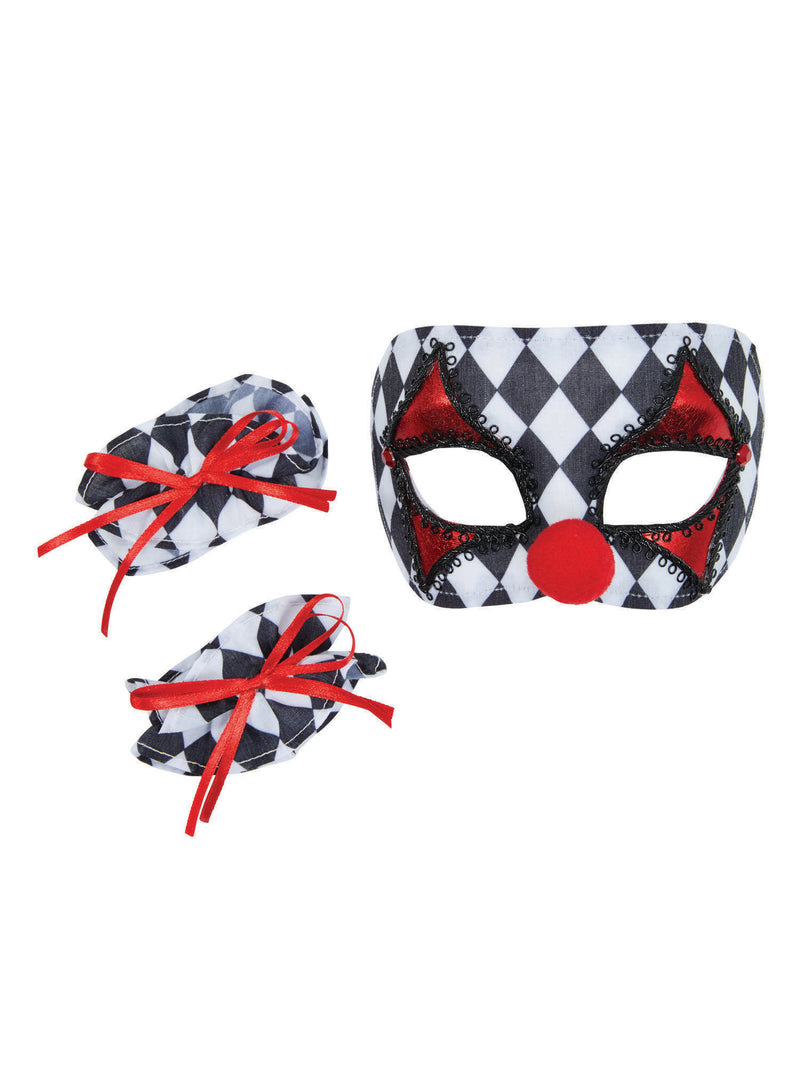 Clown Mask & Cuffs Set