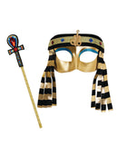 Egyptian Girl Mask & Sceptre Set