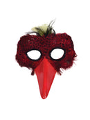 Red Bird Feather Mask