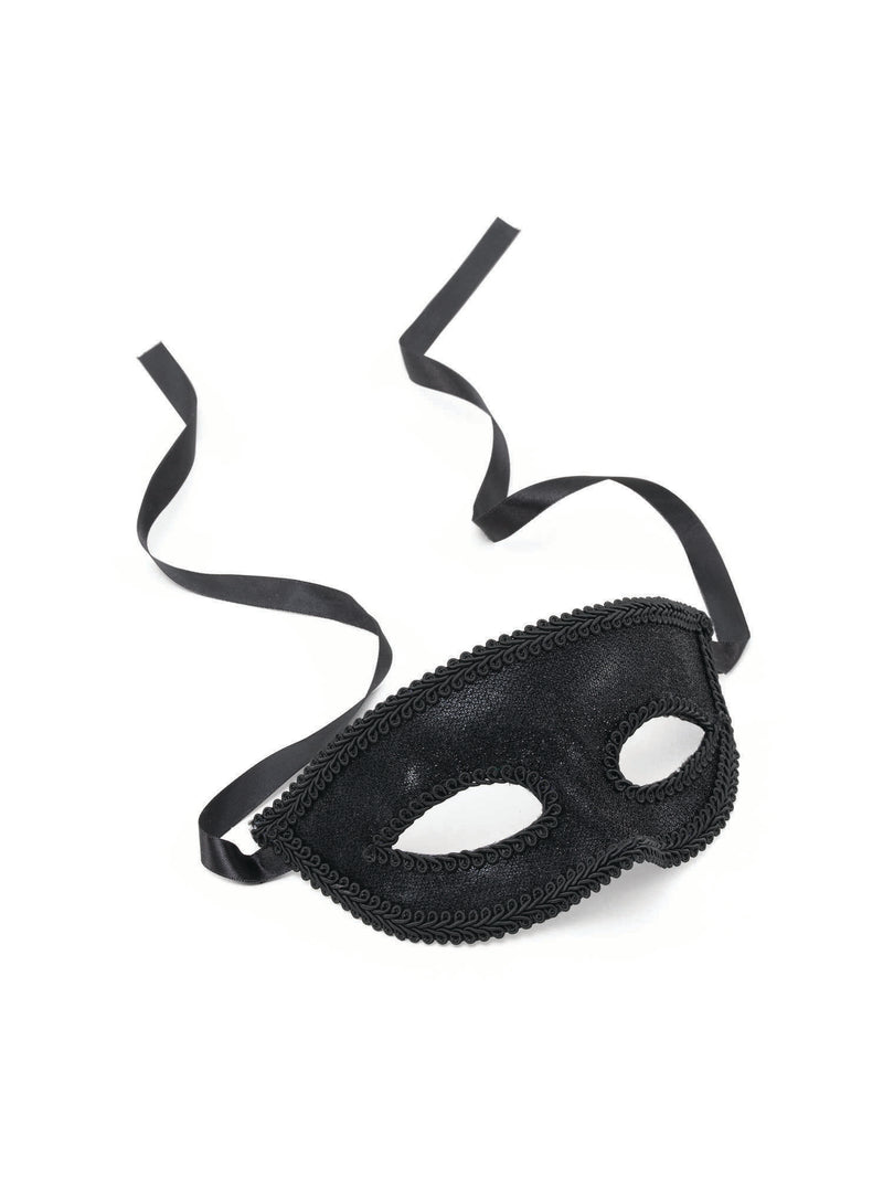 Black Eye Mask With Ribbon
