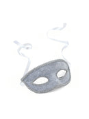 Silver Eye Mask With Ribbon