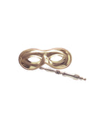 Gold Domino On Stick Mask