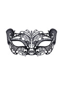 Metal Filigree Cat Mask with Stone