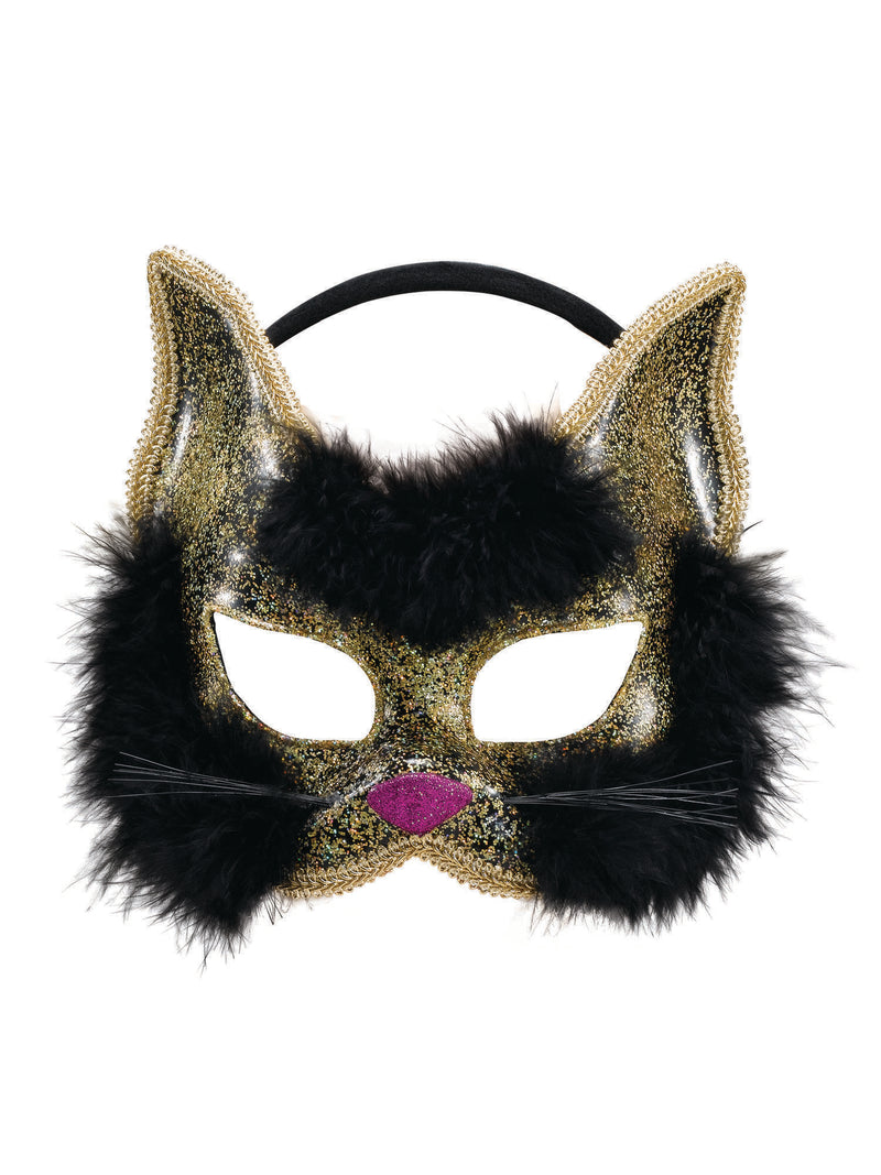 Glitter Cat Black Eye Mask