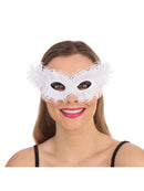 White Venetian Carnival Mask