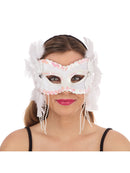 White Feathers Mask