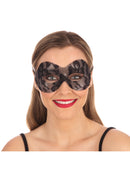Black Lace Domino Mask