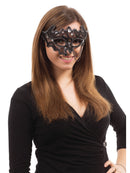 Black Decorative 3/4 Mask