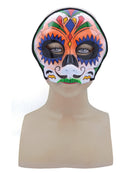 Orange Sugar Skull Mask
