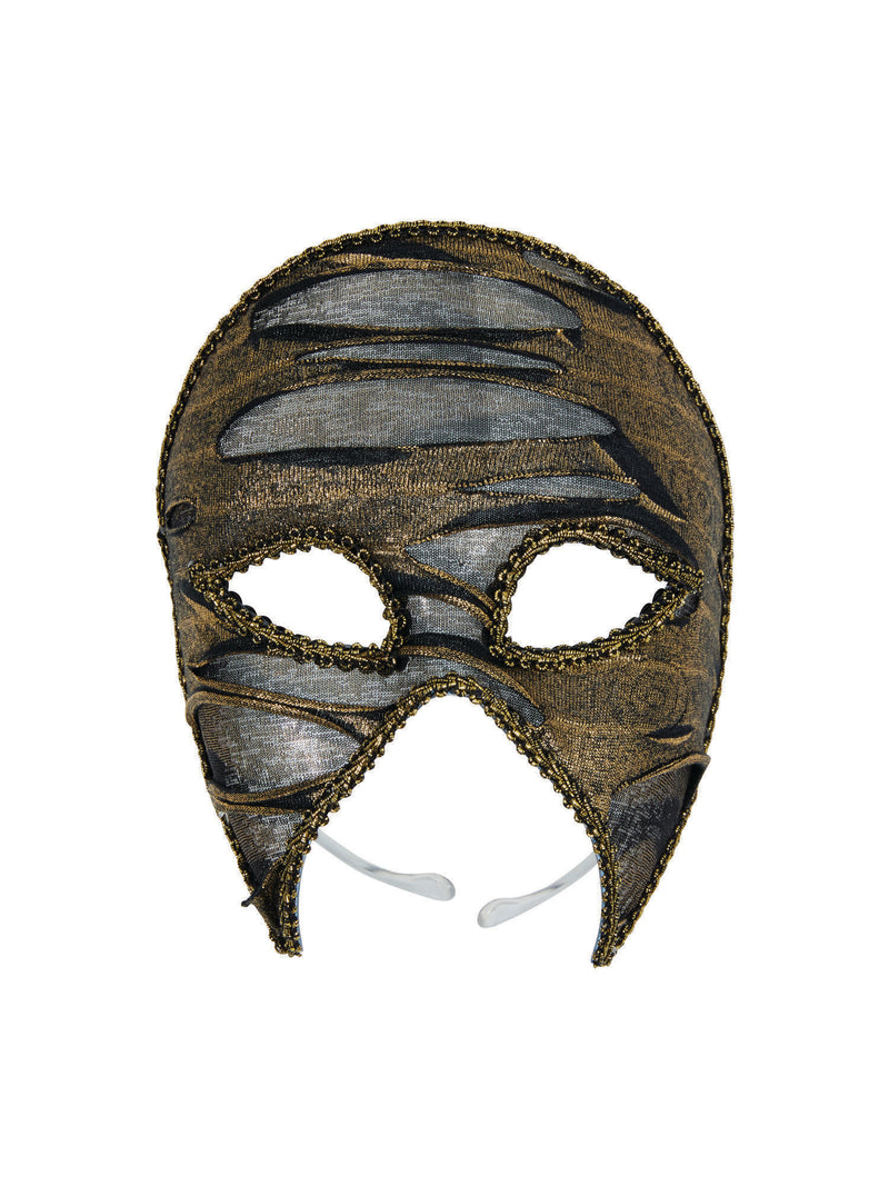 Gold & Black Ripped Look Mask