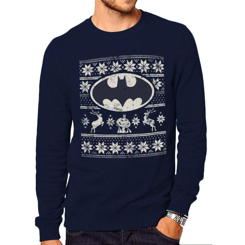 Batman Fair Isle Logo Crewneck Sweater