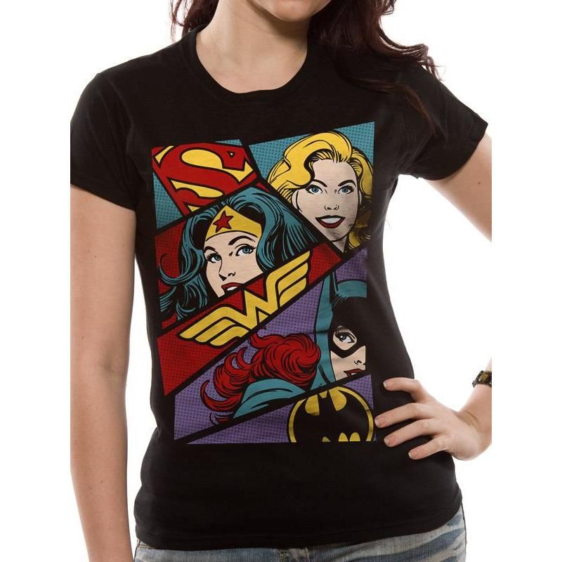 Justice League Heroine Pop Art T-Shirt
