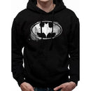 Batman Mono Distressed Logo Hoodie