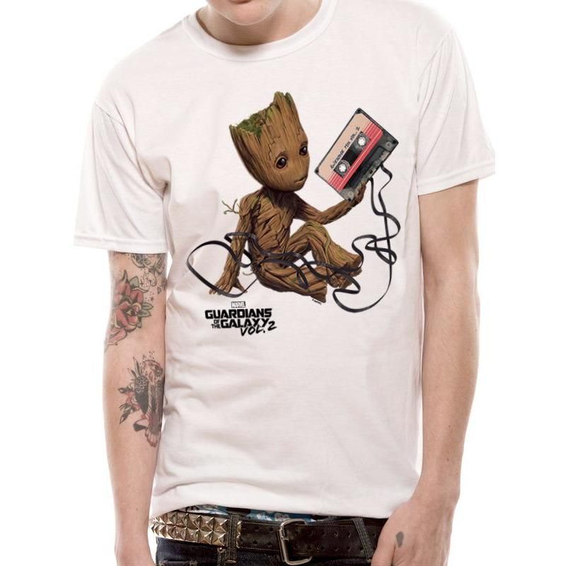 Guardians Of The Galaxy Vol 2 Groot And Tape T-Shirt
