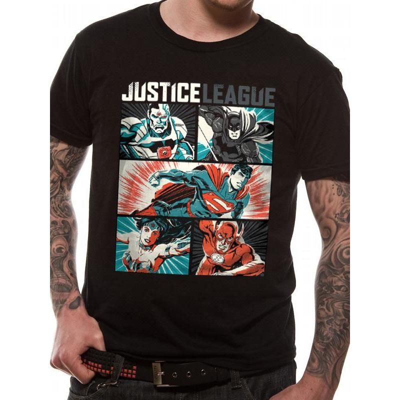 Justice League Comics Pop Art T-Shirt