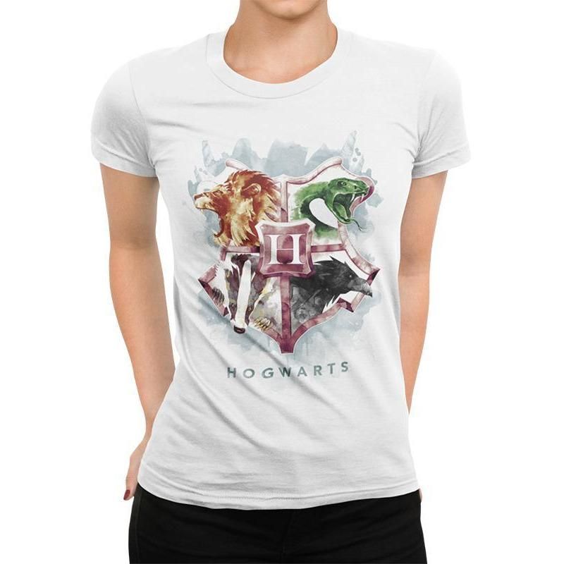 Harry Potter Water Colour Crest T-Shirt
