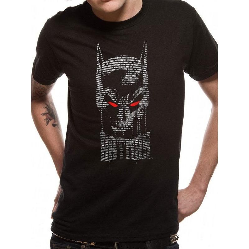 Batman Skull Text T-Shirt