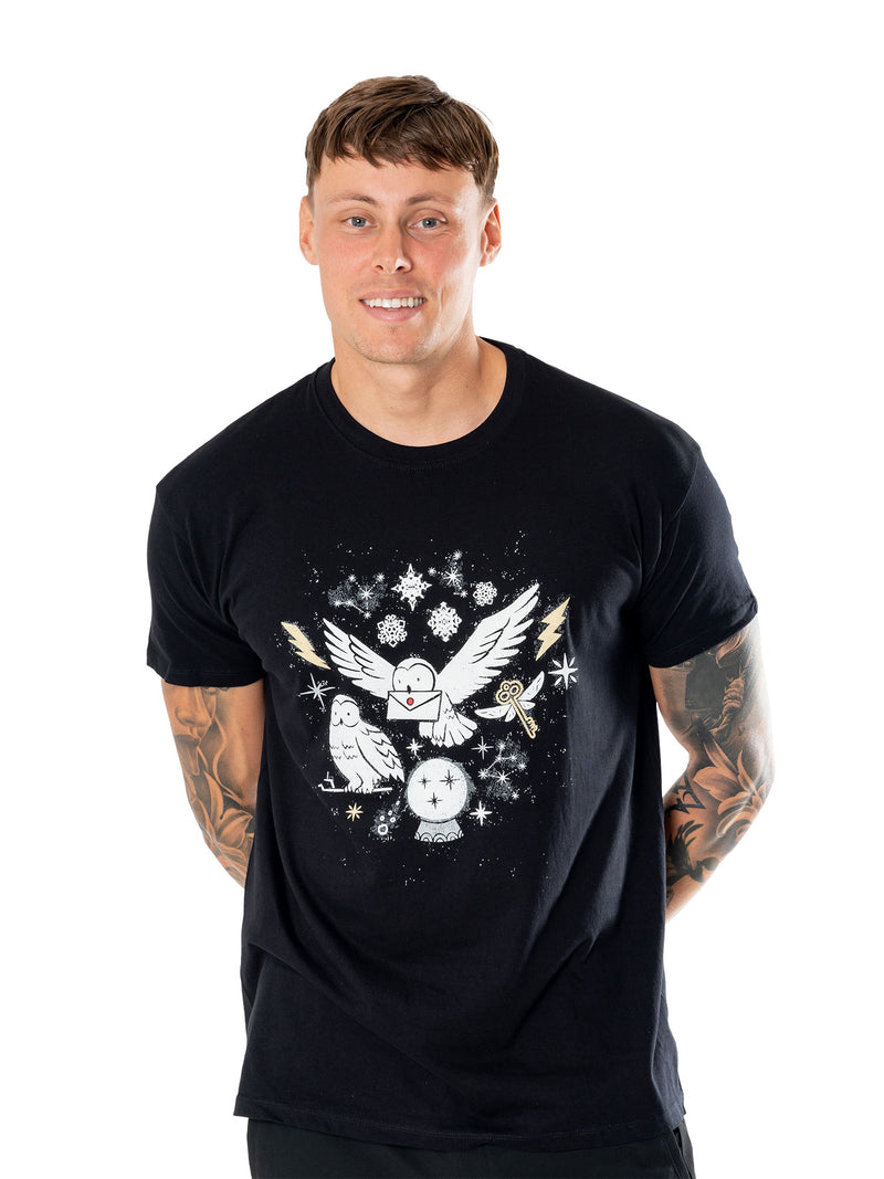 Harry Potter Hedwig Magical Xmas T-Shirt