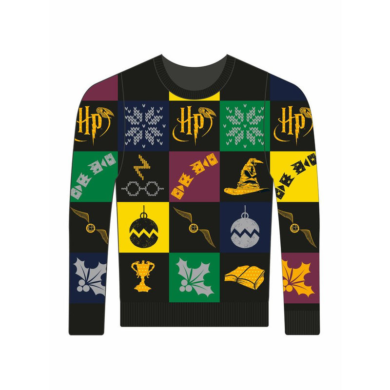 Deluxe Harry Potter Patchwork Knitted Christmas Jumper