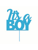 Diamond Cake Topper 'Its A Boy'