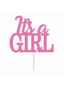 Diamond Cake Topper 'Its A Girl'