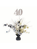 40th Centre Holograpic Balloon Weight