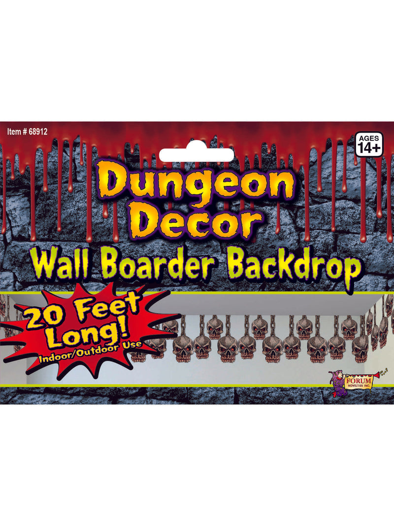 Skull Border Dungeon Decoration Costume Accessory