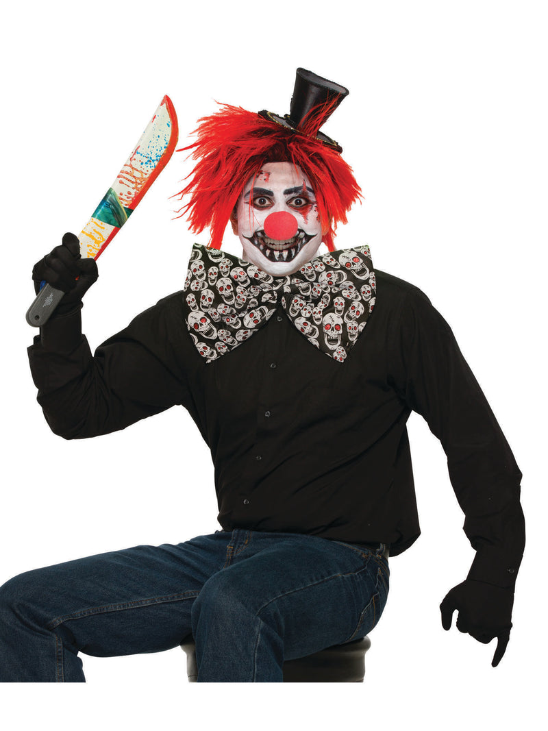Evil Clown Bow Tie Costume Accessory