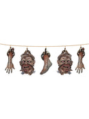 Zombie Head & Limb Garland Costume Accessory
