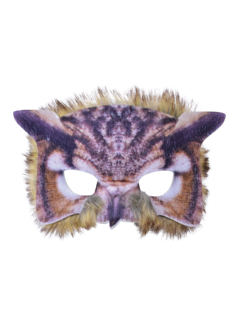 Owl Face Realistic Fur Mask