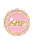 Girls 1st Birthday Plate