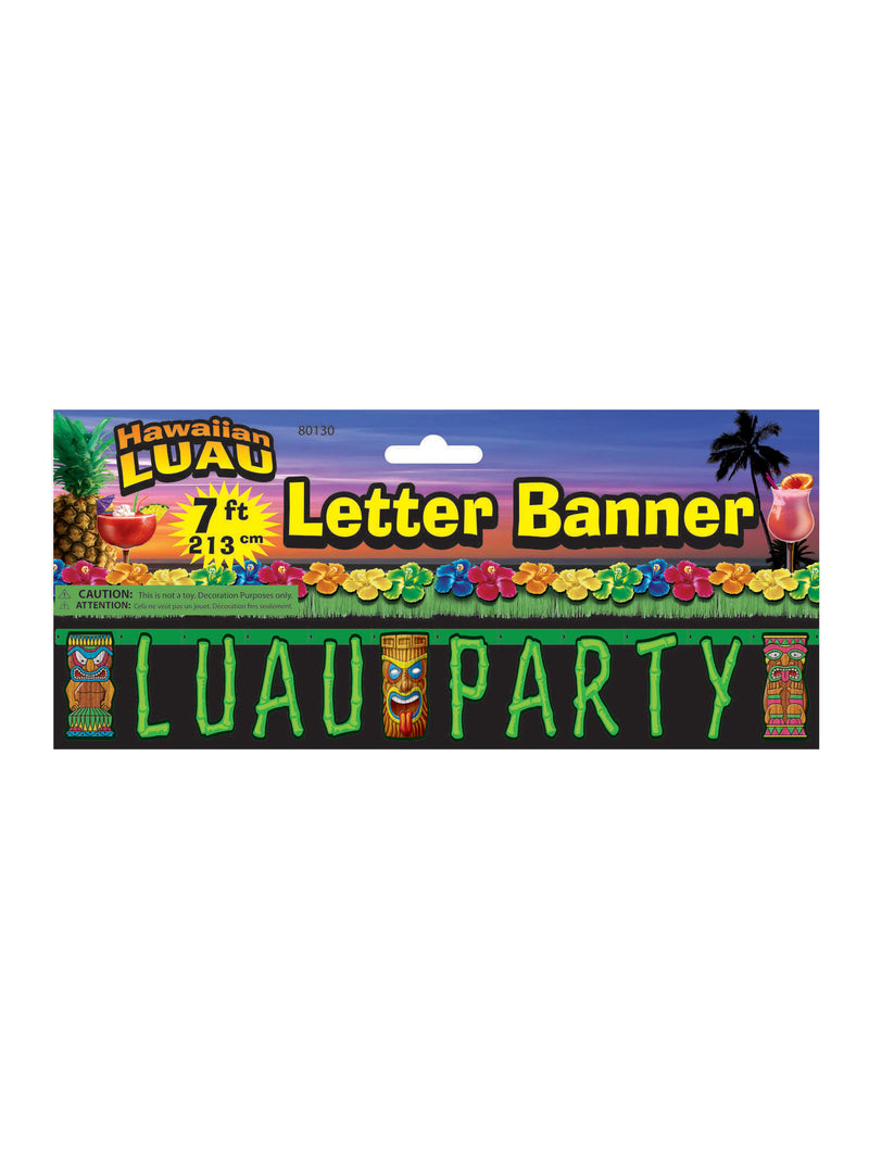 Hawaiian Party Letter Banner