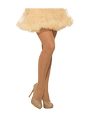Beige Glitter Fishnet Stocking Costume Accessory