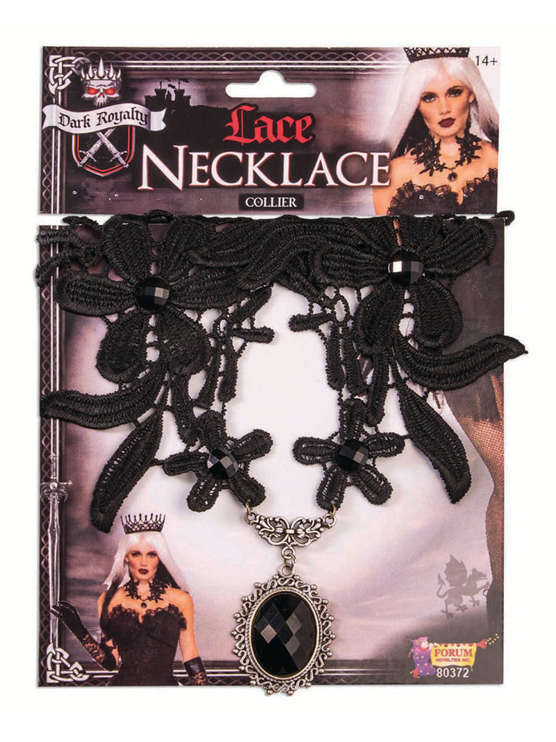Lace Necklace Dark Royalty Costume Accessory