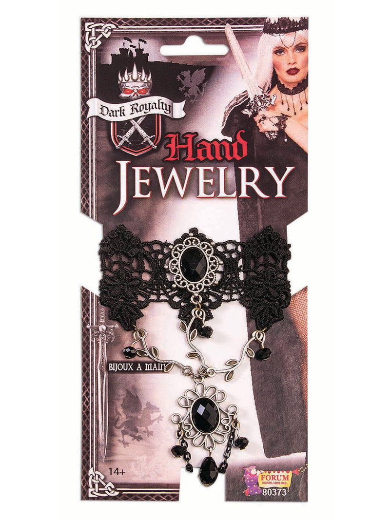Hand Jewelry Dark Royalty Costume Accessory